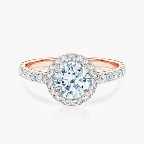 Pierścionek zaręczynowy This is Love: różowe złoto, diament